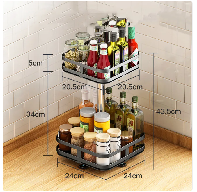 Multi-Functional Kitchen Spice Rack – Space-Saving Organizer for Easy Access & Storage