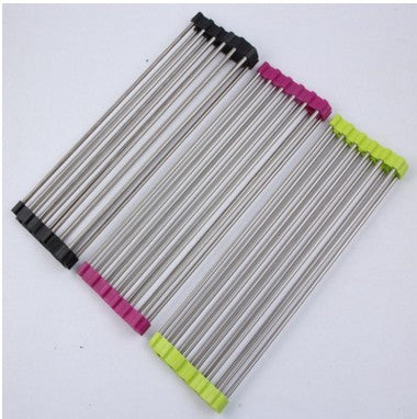 Folding Stainless Steel Sink Rack – Space-Saving Kitchen Drain & Drying Organizer