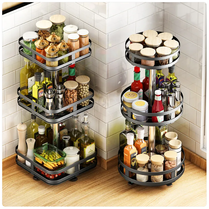 Multi-Functional Kitchen Spice Rack – Space-Saving Organizer for Easy Access & Storage