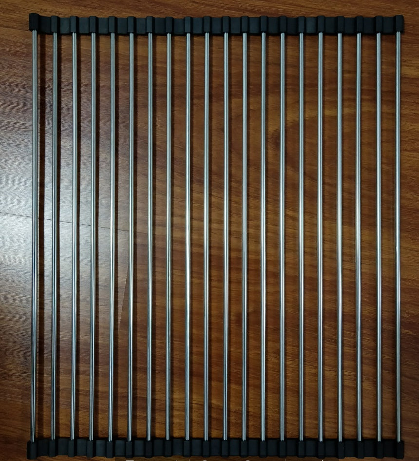 Folding Stainless Steel Sink Rack – Space-Saving Kitchen Drain & Drying Organizer