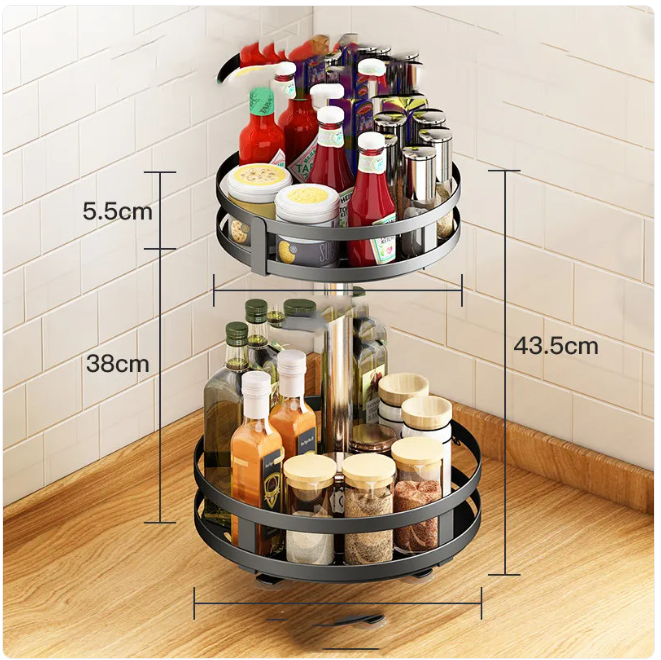 Multi-Functional Kitchen Spice Rack – Space-Saving Organizer for Easy Access & Storage