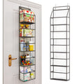 Fixwal Over-the-Door Hanging Pantry Organizer – 5-Shelf Storage with Clear Pockets for Kitchen, Closet, Bedroom & Bathroom