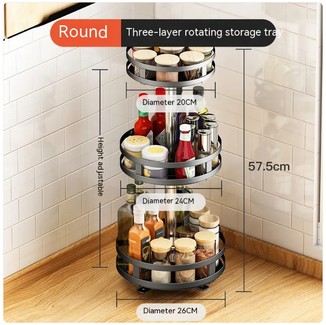 Multi-Functional Kitchen Spice Rack – Space-Saving Organizer for Easy Access & Storage